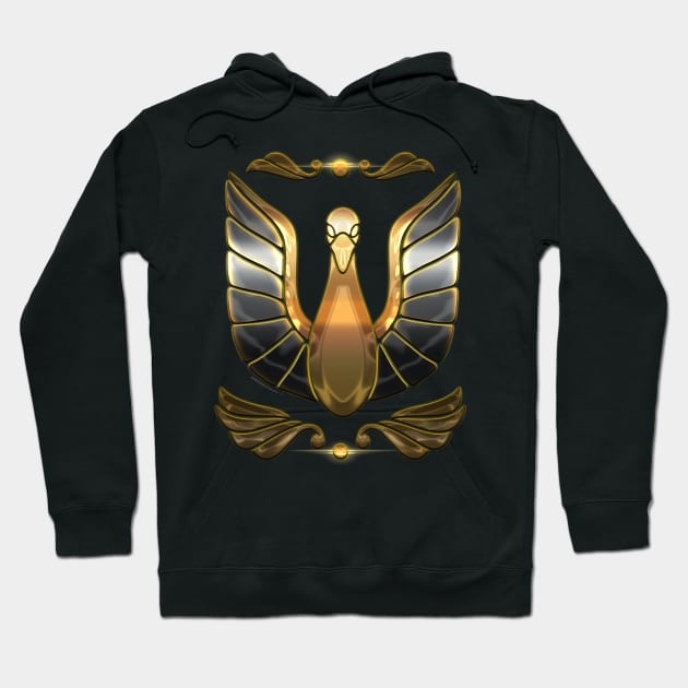 Cygnus Bronze Hoodie by FallingStar